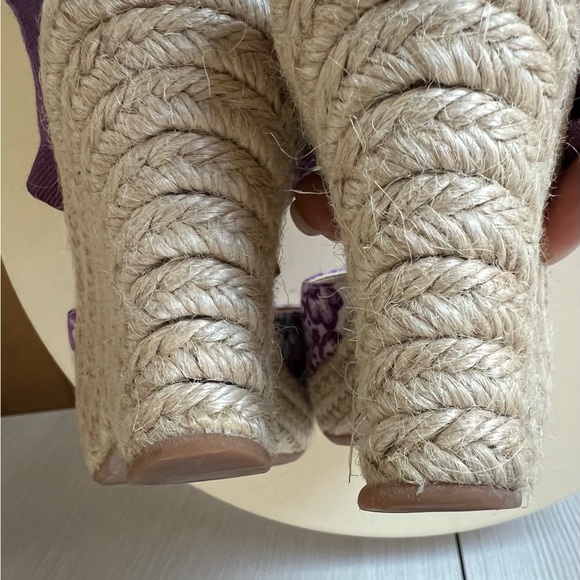 Burberry Wedge Wrap Sandals - Picture 7 of 8